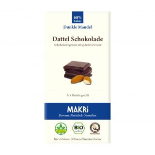 Dattel Schokolade - Dunkle Mandel 68% 85 g