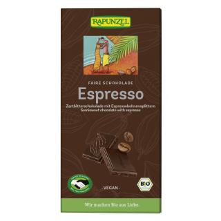Zartbitter Schokolade mit Espressobohnensplittern