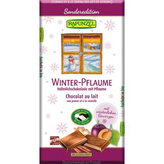 Vollmilch Schokolade Winter-Pflaume