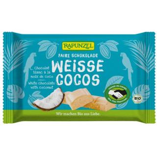 Weisse Cristallino Schokolade mit Kokosstückchen H