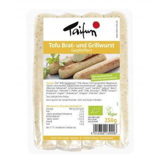 Brat- und Grillwurst Tofu gepfeffert