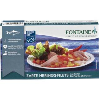 Heringfilets in Paprika Chilli Creme