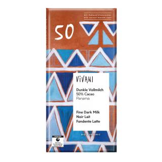 Dunkle Vollmilch 50% Cacao/Kokos   80 g