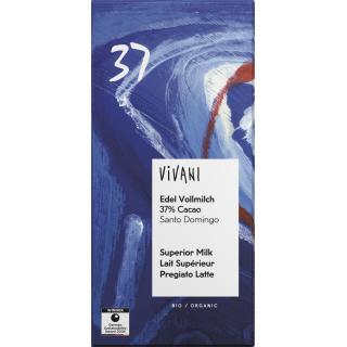 Edel Vollmilch Schokolade 37% Cacao Santo Domingo