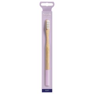 Bambuszahnbürste adult soft flieder 1 Stk