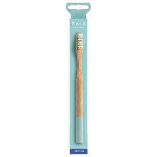 Bambuszahnbürste adult medium türkis 1 Stk