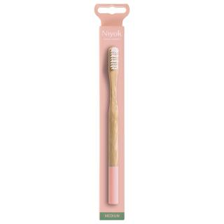 Bambuszahnbürste adult medium lachs 1 Stk