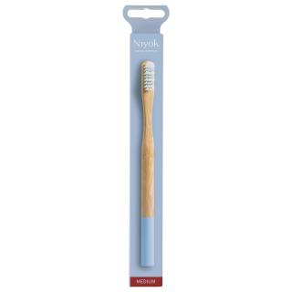 Bambuszahnbürste adult medium blau 1 Stk