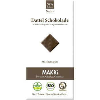 Dattel Schokolade - Natur 59% 85 g