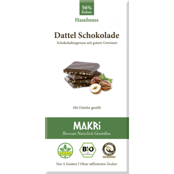 Dattel Schokolade - Haselnuss 56% 85 g