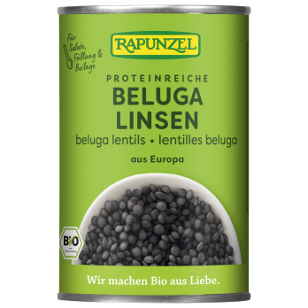 Beluga Linsen in der Dose