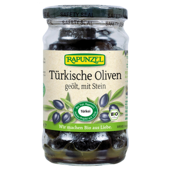 Türkische Oliven, geölt mit Stein