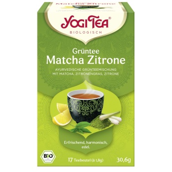 Yogi Tee Grüntee Matcha Zitrone TB