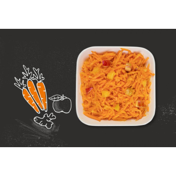 Möhren Apfel Salat mit Ingwer