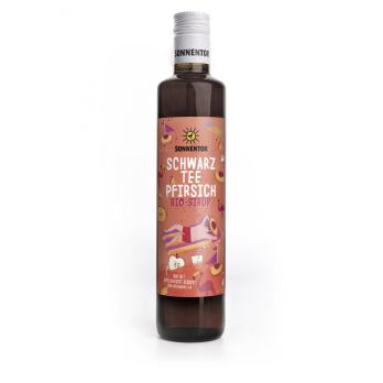 Schwarztee Pfirsich Eistee Sirup 500 ml