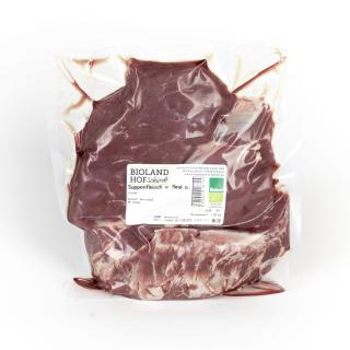 Suppenfleisch v: Rind o. Knochen