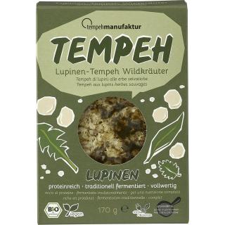 Lupinen Tempeh Wildkräuter
