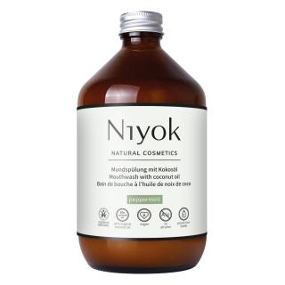 Mundspülung mit Kokosöl Pfefferminze 500 ml