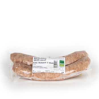 Grobe Bratwurst 2 Stück (gefroren)