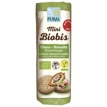 Mini Biobis Nussnougat Dinkel Doppelkeks palmölfre