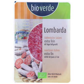 Salami Lombarda geschnitten