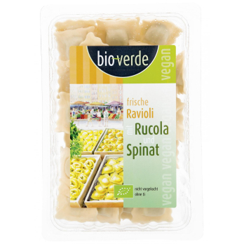 Frische Ravioli mit Rucola & Spinat
