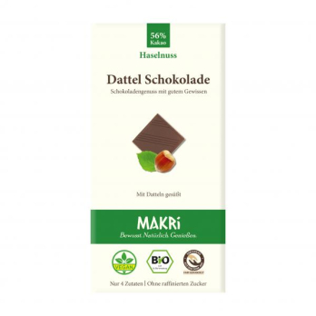 Dattel Schokolade - Haselnuss 56% 85 g
