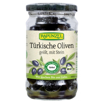 Türkische Oliven, geölt mit Stein