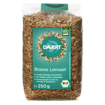 Braune Leinsaat