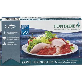Heringfilets in Tomatencreme