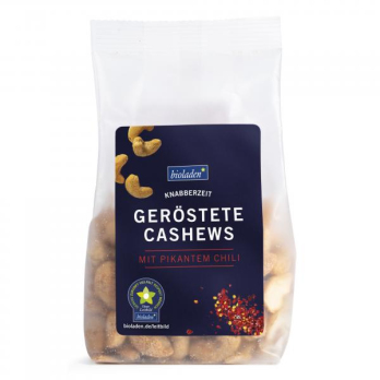 b*geröstete Cashews m. pikantem Chili