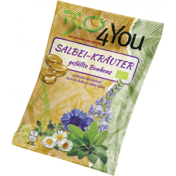 Bio 4You Salbeibonbons gefüllt 75 g
