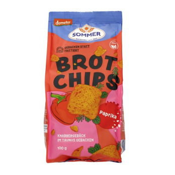 Brot Chips mit Paprika & Chili