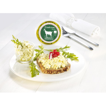 Ziegenfrischkäse mit Rucola, Ilsekrem