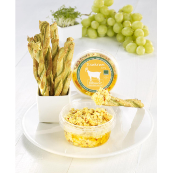 Ziegenfrischkäse mit Curry, Ilsekrem