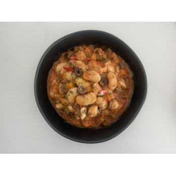 Riesenbohnensalat mit Oliven