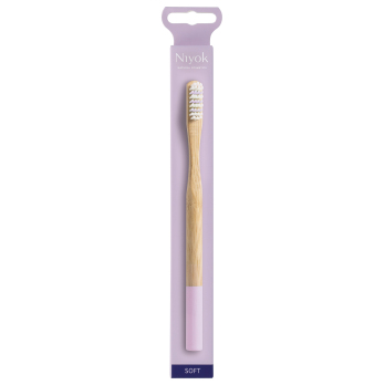 Bambuszahnbürste adult soft flieder 1 Stk