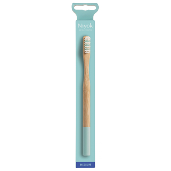 Bambuszahnbürste adult medium türkis 1 Stk