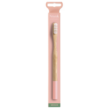 Bambuszahnbürste adult medium lachs 1 Stk
