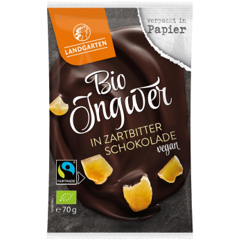Bio Ingwer in Zartbitter-Schokolade 70 g